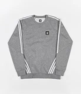 Adidas Insley Crewneck Sweatshirt - Core Heather / White