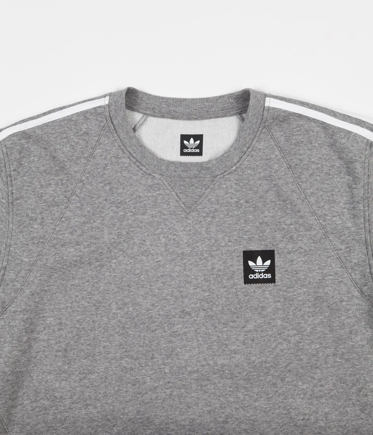 Adidas Insley Crewneck Sweatshirt - Core Heather / White