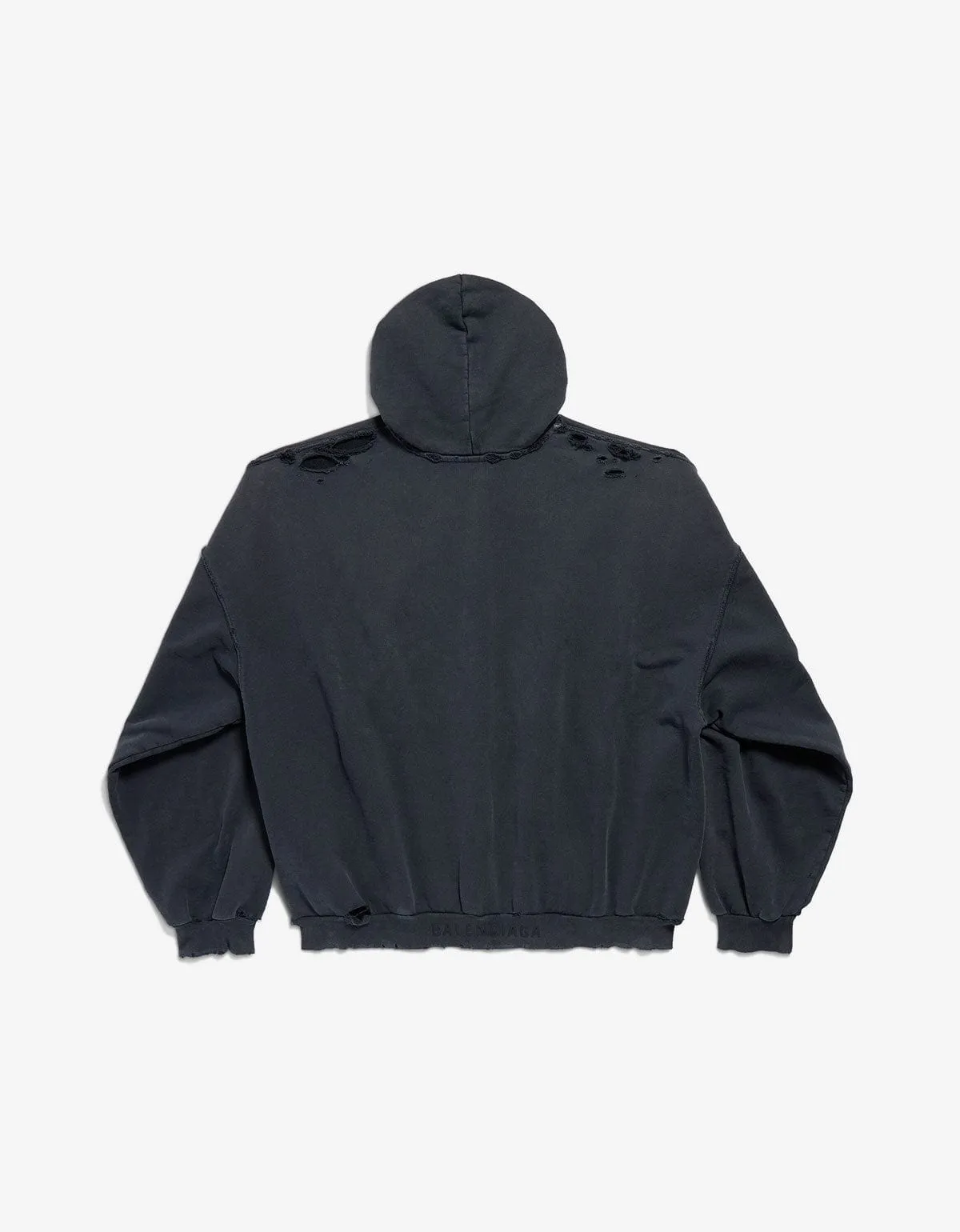Balenciaga Black Paris Liberty Large Fit Hoodie