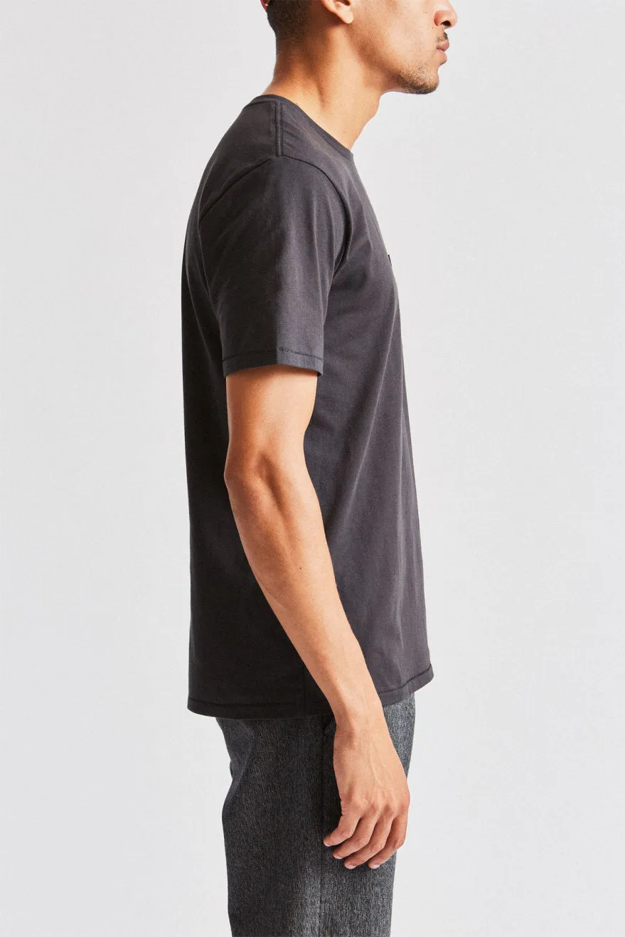 Basic S/S Pocket Tee - Washed Black