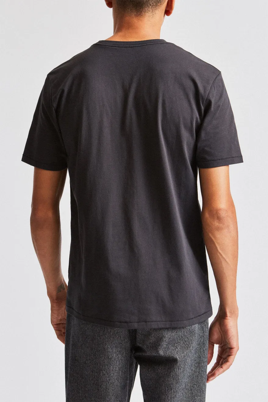 Basic S/S Pocket Tee - Washed Black