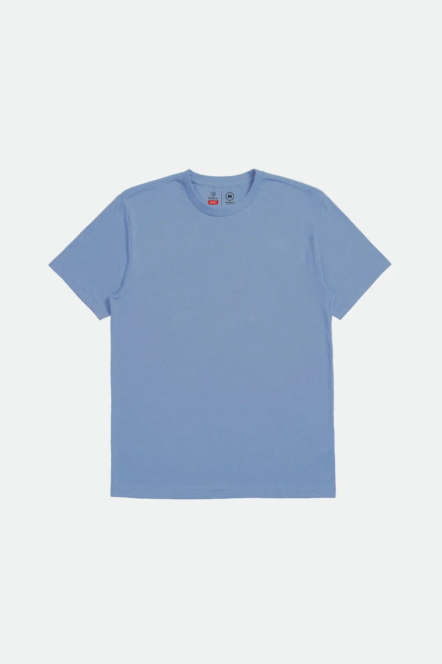 Basic S/S Premium Tee - Casa Blanca Blue