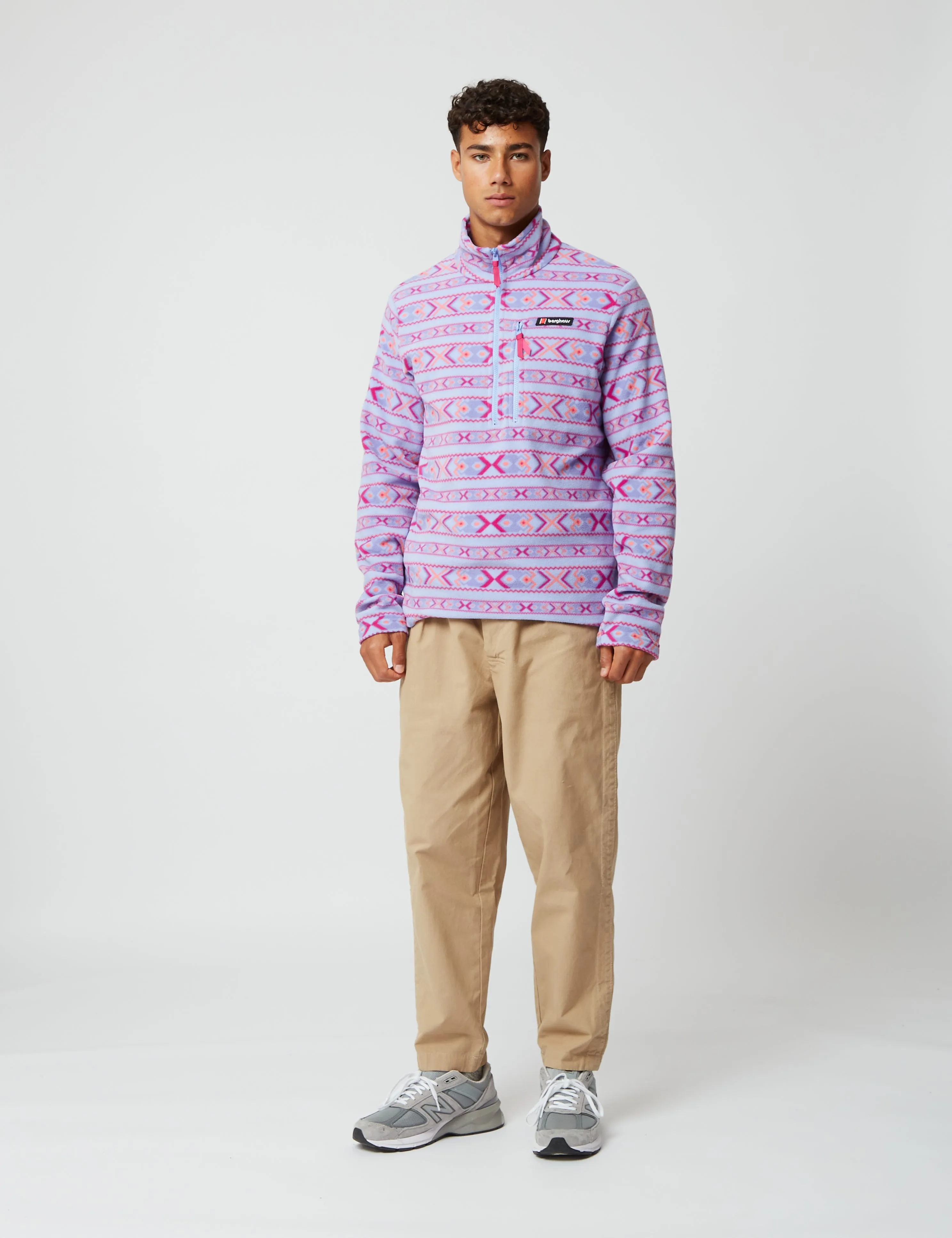 Berghaus Dean Street Prism Trango Half-Zip Sweatshirt - Festival Fuchsia/Pale Iris