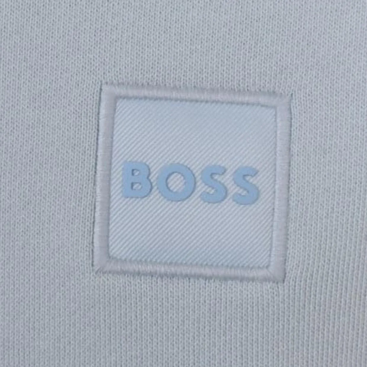 BOSS Zetrust Sky Blue Half Zip Sweatshirt