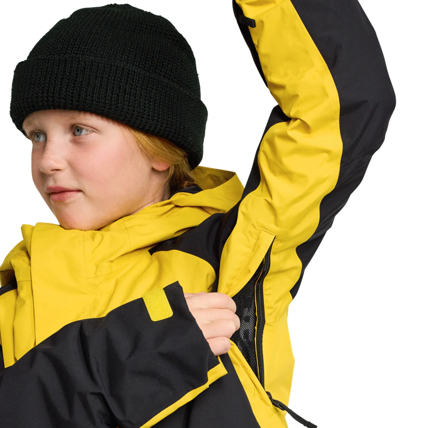 Burton Kids Powline Gore-tex Jacket 2025 Goldenrod/True Black