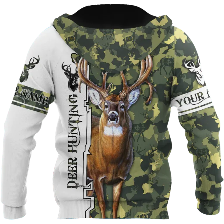 Custom Name Deer Hunting Hoodie Camo Pattern, Coolspod Deer Hunting Hoodie, Best Gift For Hunter
