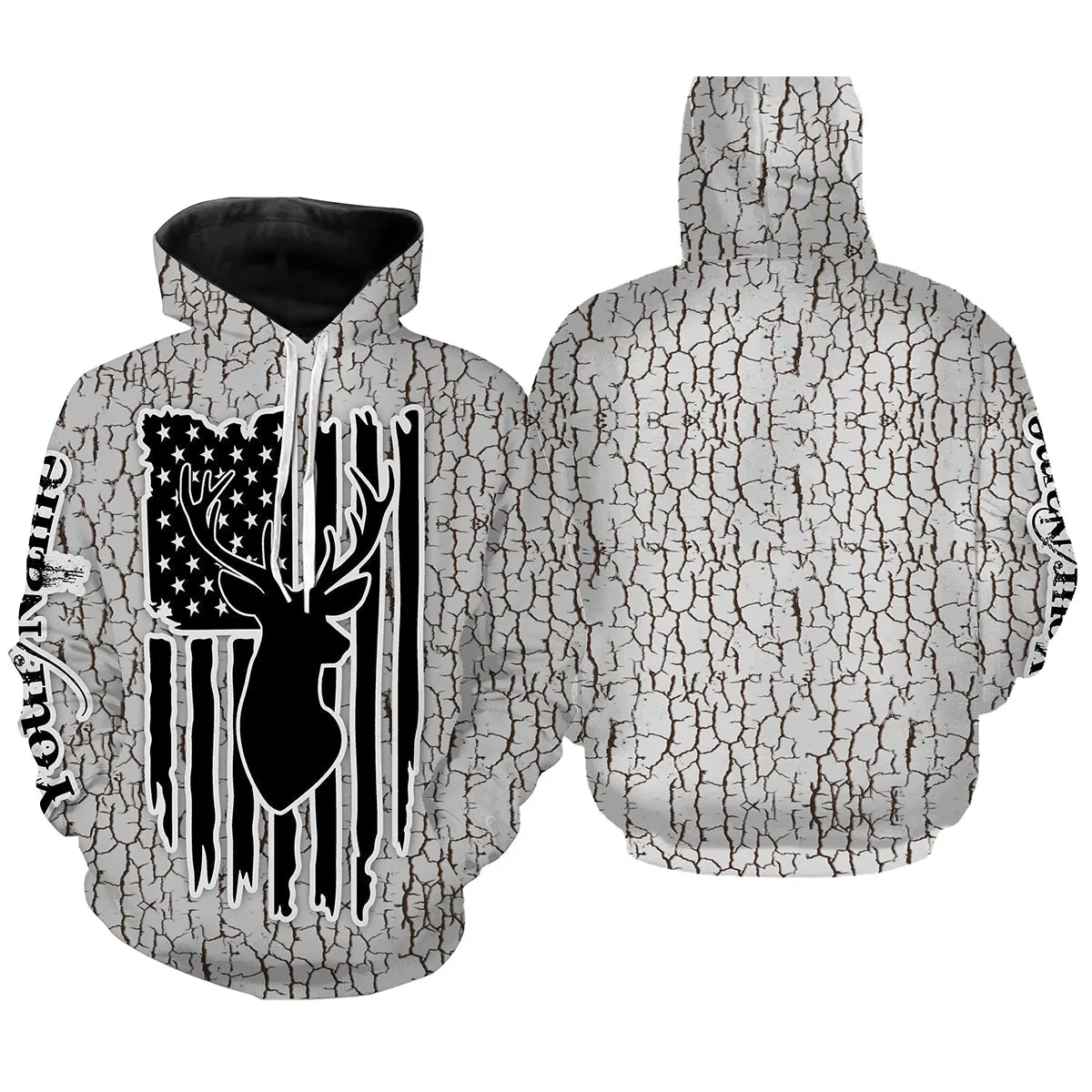 Deer hunting camouflage Customize Name 3D All Over Printed Shirts Personalized Hunting gift For men