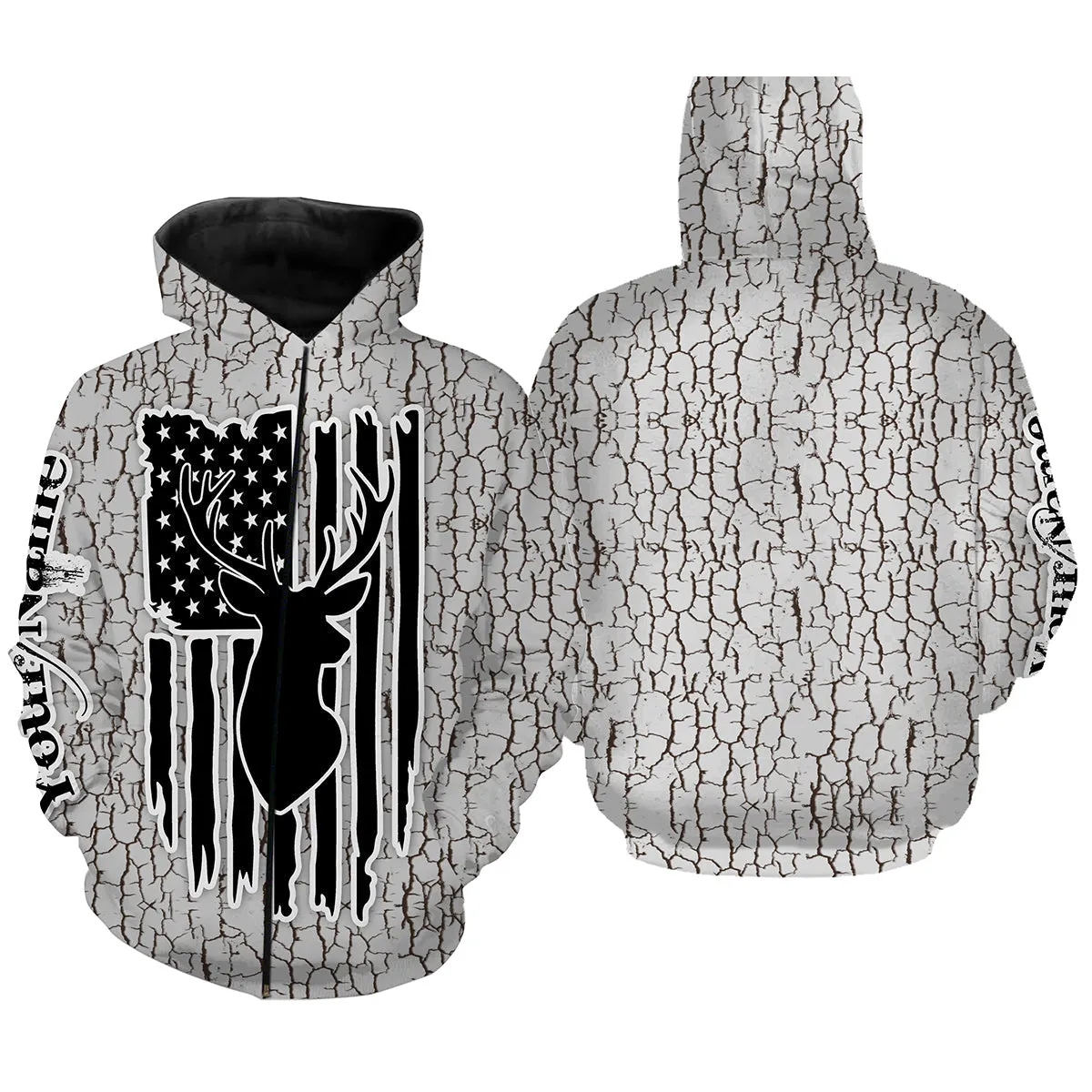 Deer hunting camouflage Customize Name 3D All Over Printed Shirts Personalized Hunting gift For men