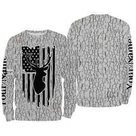 Deer hunting camouflage Customize Name 3D All Over Printed Shirts Personalized Hunting gift For men