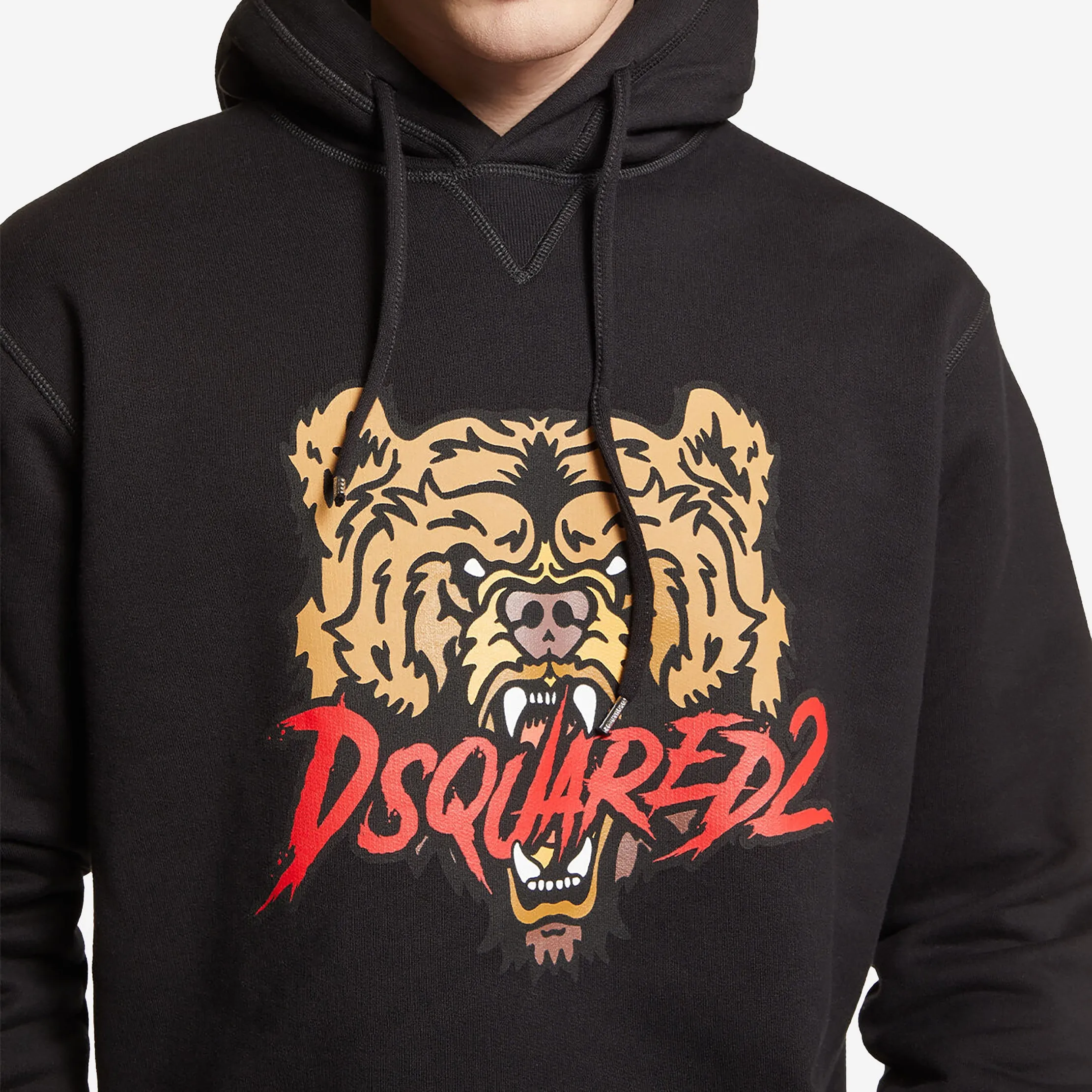DSquared2 Bear Logo Cool Fit Hoodie Sweatshirt