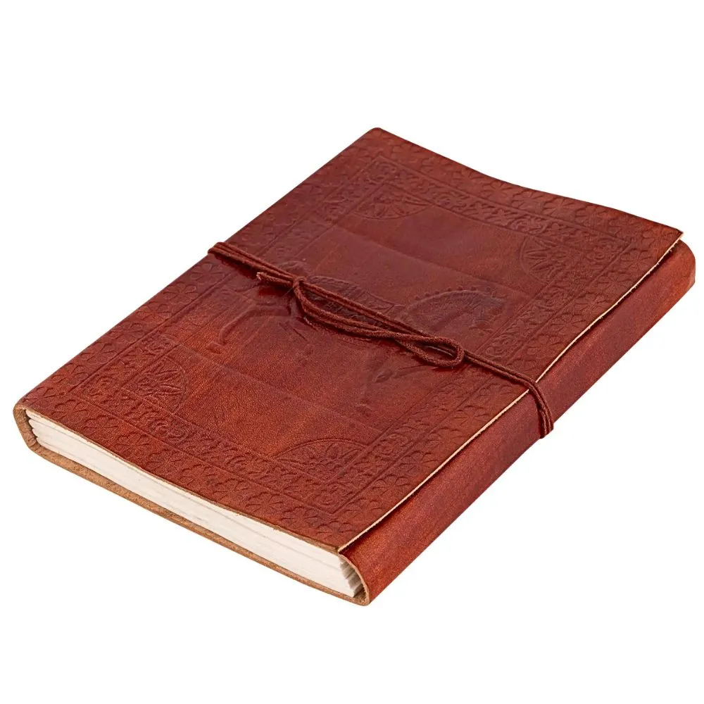 Embossed Leather Journal 7" x 10" - Equestrian Motif