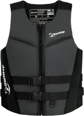 Life Jacket - Lightweight Swim Vest Jacket Men and Women Swim Jacket for Jet Ski Water sports-Black