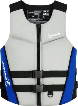 Life Jacket - Lightweight Swim Vest Jacket Men and Women Swim Jacket for Jet Ski Water sports-Grey