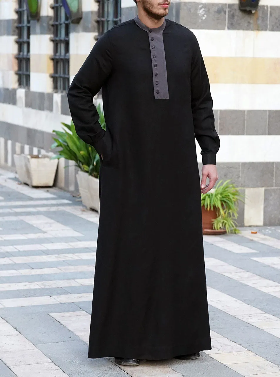 Linen Contrast Thobe