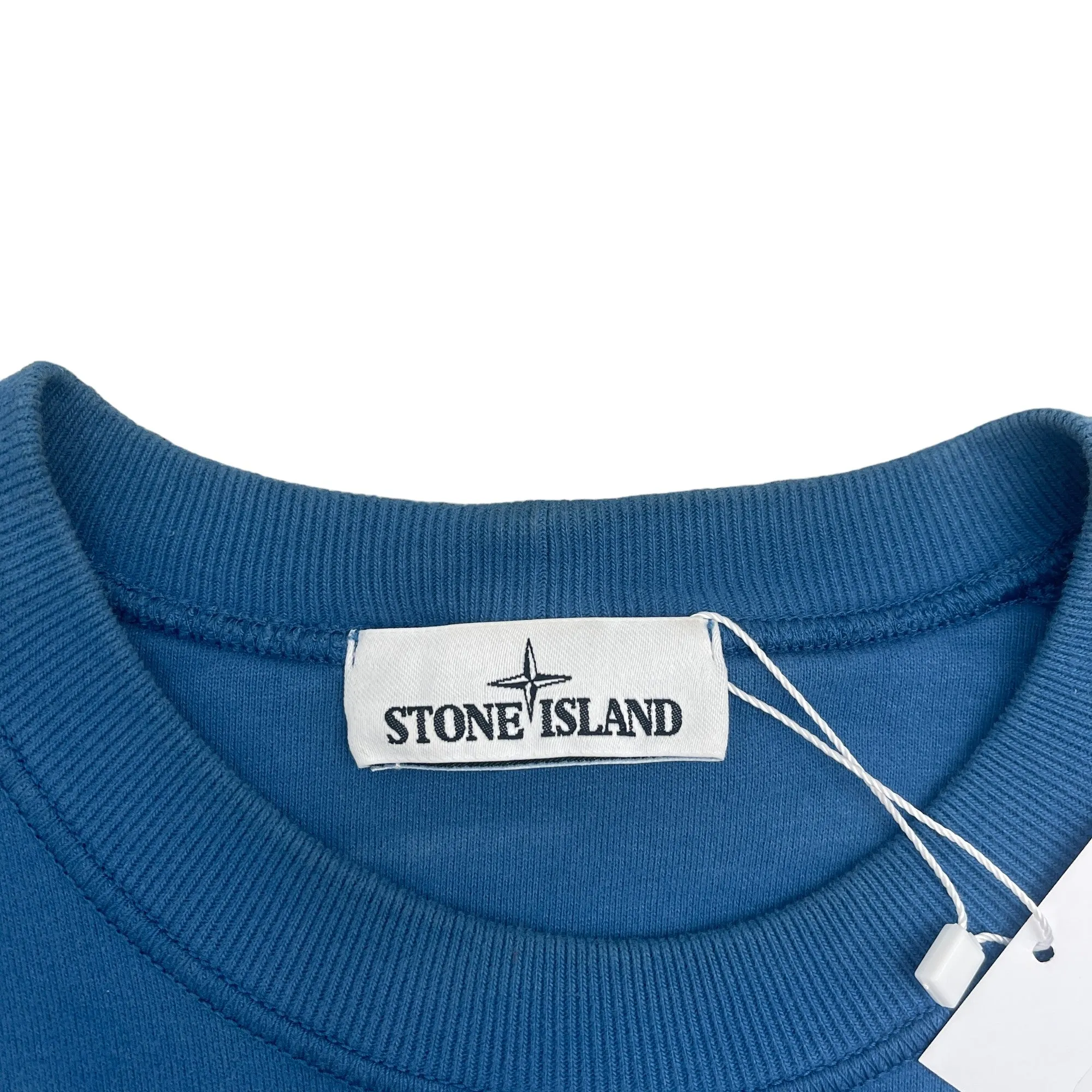 Men's Applique Logo Sweatshirt Blue Size S