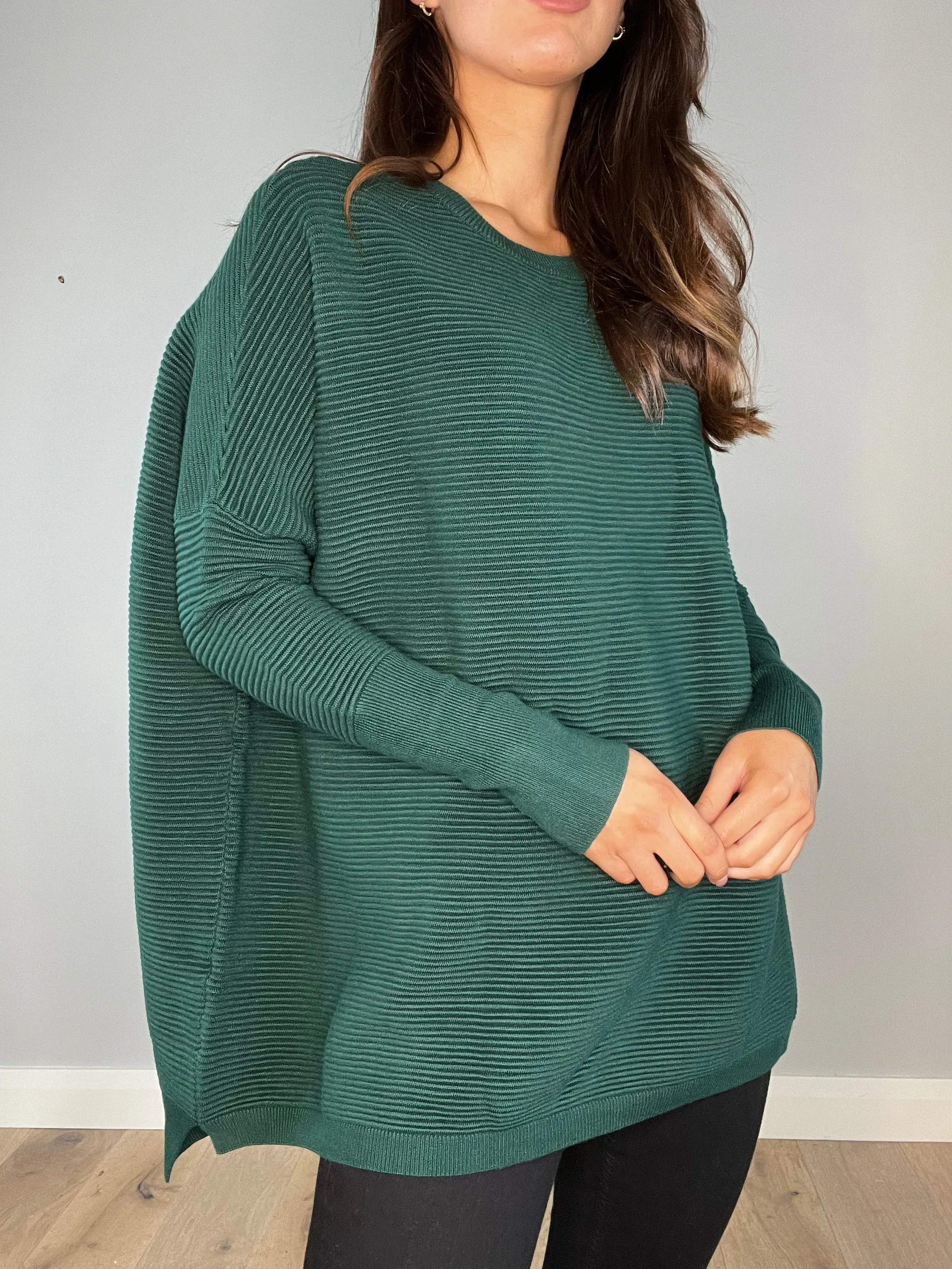Paisie Green Cape Jumper
