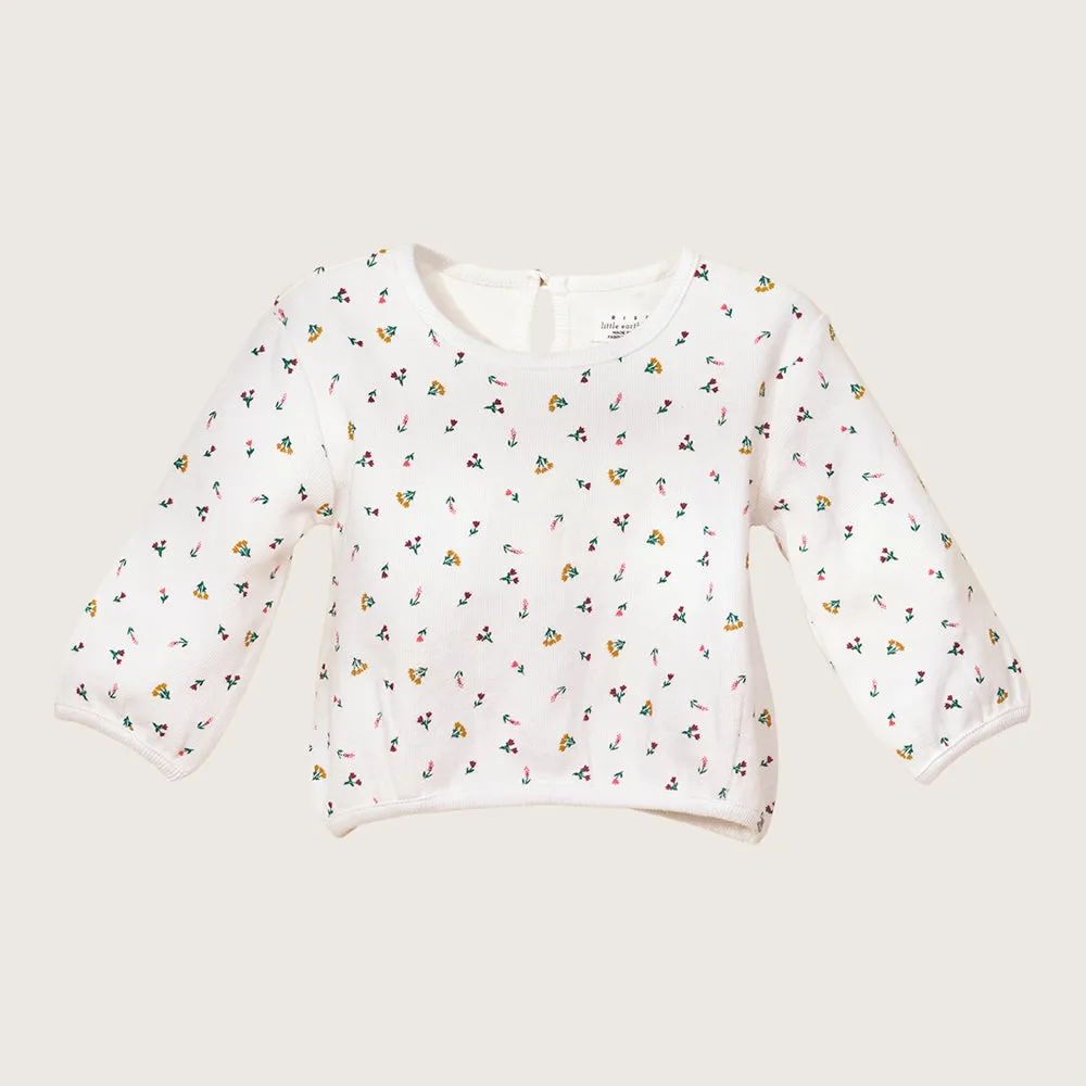 Rise Little Earthling Crew Graphic Top