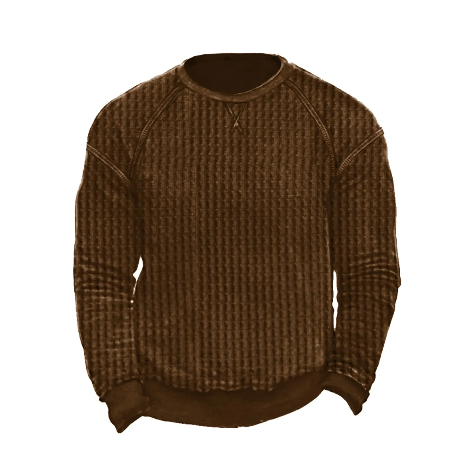 WAFFLE CREWNECK SWEATSHIRT