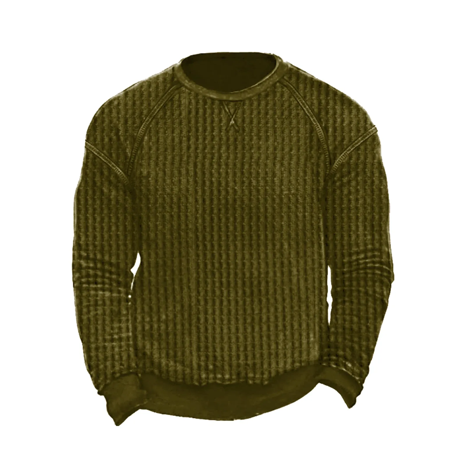 WAFFLE CREWNECK SWEATSHIRT
