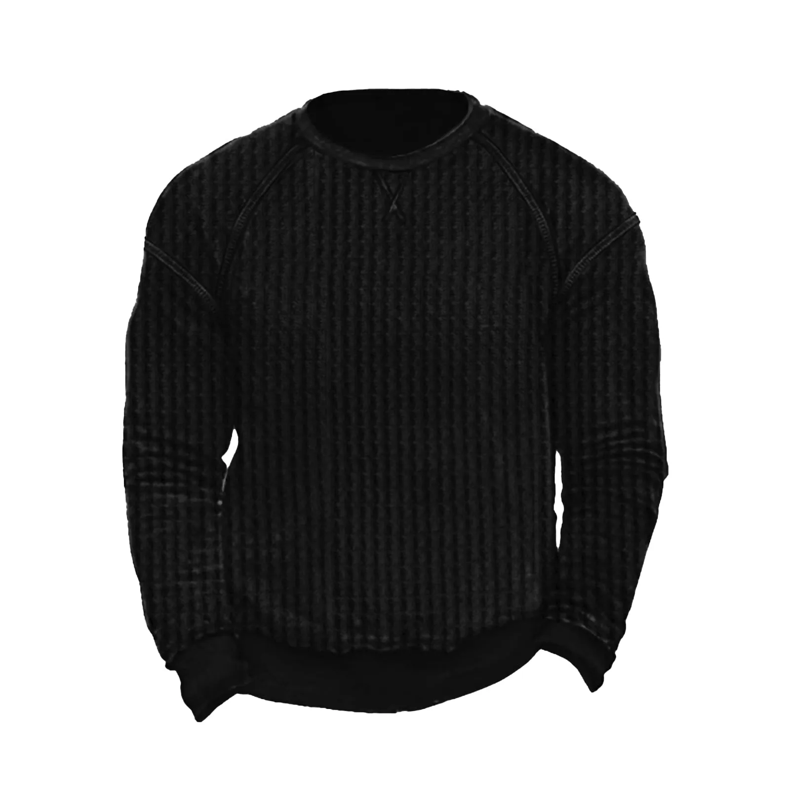 WAFFLE CREWNECK SWEATSHIRT